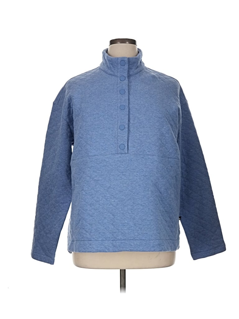 Pre-owned Eddie Bauer Fleece Jacket In Blue