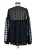 Automet 100% Polyester Black Long Sleeve Blouse Size M - photo 2