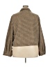 Zeagoo 100% Polyester Houndstooth Brown Coat Size 2X - photo 2