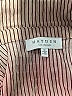 Hayden 100% Polyester Stripes Brown 3/4 Sleeve Blouse Size M - photo 7