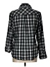 Heritage 100% Cotton Plaid Black Long Sleeve Button-Down Shirt Size L - photo 2