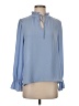 J.Crew 100% Polyester Blue Long Sleeve Blouse Size XS - photo 1