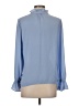 J.Crew 100% Polyester Blue Long Sleeve Blouse Size XS - photo 2