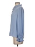 J.Crew 100% Polyester Blue Long Sleeve Blouse Size XS - photo 5