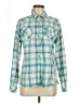 Marmot 100% Polyester Plaid Teal Long Sleeve Blouse Size M - photo 1