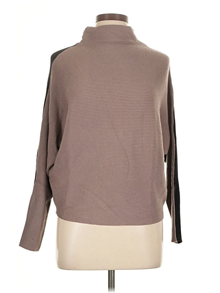 Pre-owned Joan Vass New York Turtleneck Sweater In Brown