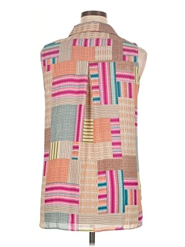 Rose + Olive Sleeveless Blouse (view 2)