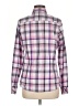 Marmot 100% Polyester Plaid Purple Long Sleeve Blouse Size M - photo 2