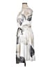 Komarov Print Silver Ivory Cocktail Dress Size XL (4) - photo 5