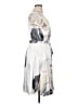 Komarov Print Silver Ivory Cocktail Dress Size XL (4) - photo 4