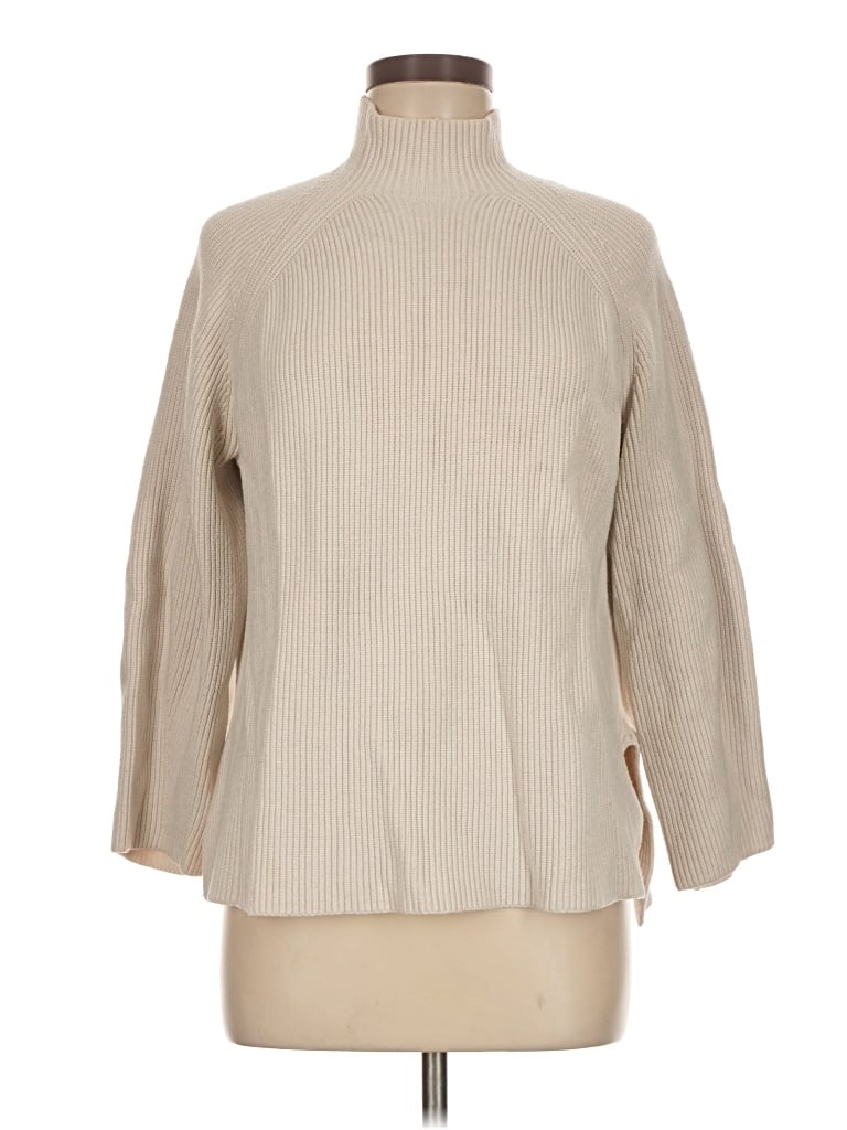 Pre-owned Zara Turtleneck Sweater In Tan