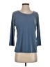 T Tahari Blue 3/4 Sleeve Top Size S - photo 1