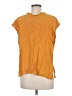 HEATHER 100% Viscose Gold Short Sleeve Blouse Size L - photo 2