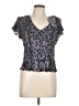 J.Crew 100% Polyester Gray Short Sleeve Blouse Size L - photo 1