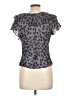 J.Crew 100% Polyester Gray Short Sleeve Blouse Size L - photo 2
