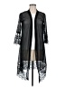 Unbranded 100% Polyester Black Kimono Size M - photo 1