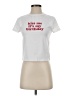Shein White Short Sleeve T-Shirt Size 4 - photo 1
