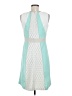 Studio One Color Block Teal Cocktail Dress Size 6 - photo 2