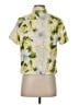 Assorted Brands 100% Silk Tropical Green Short Sleeve Silk Top Size S - photo 2