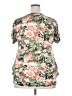 Unbranded 100% Polyester Tropical Orange Short Sleeve Blouse Size 18 (estimated) - photo 2