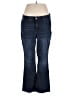 Liz Claiborne Solid Blue Jeans Size 16W - photo 1