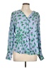 Ann Taylor Blue Long Sleeve Blouse Size L - photo 1
