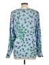 Ann Taylor Blue Long Sleeve Blouse Size L - photo 2
