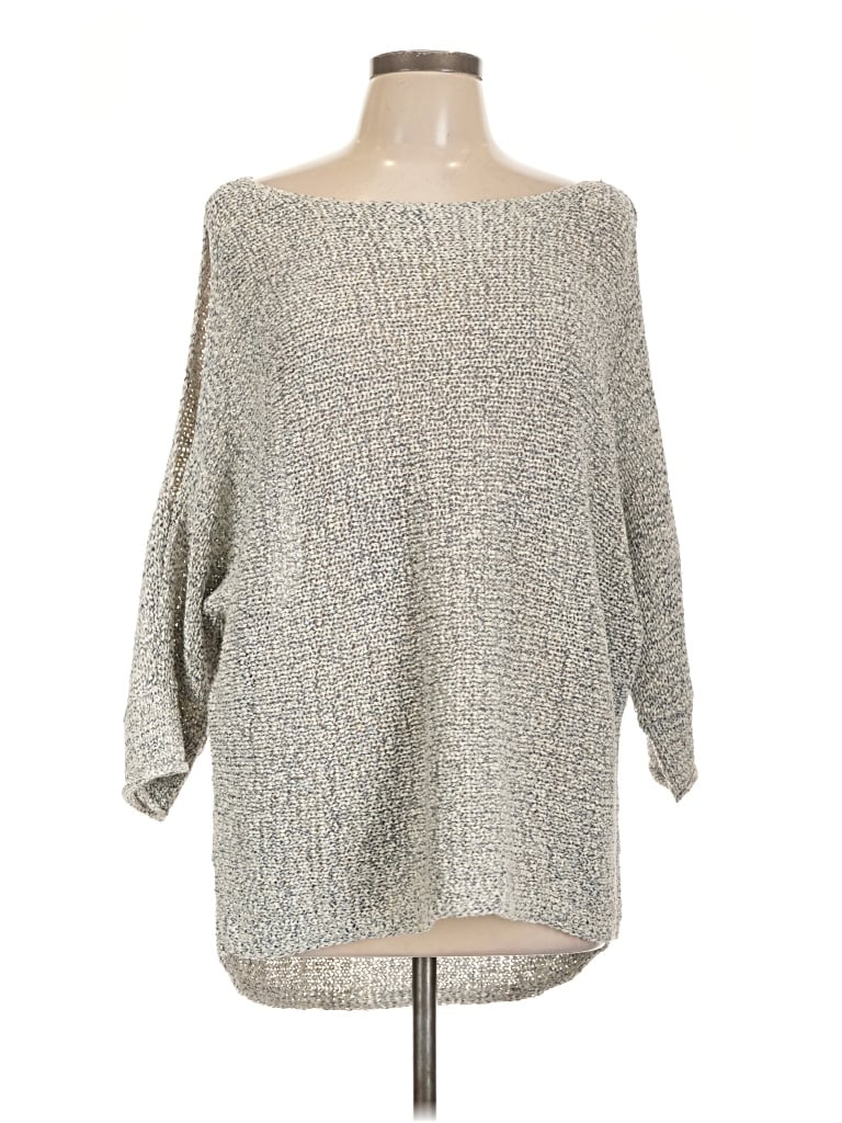 Pre-owned Lou & Grey Pullover Sweater In Silver