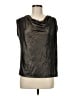 Nine Britton Metallic Black Sleeveless Blouse Size M - photo 1