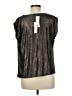 Nine Britton Metallic Black Sleeveless Blouse Size M - photo 2