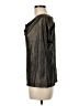 Nine Britton Metallic Black Sleeveless Blouse Size M - photo 5