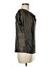 Nine Britton Metallic Black Sleeveless Blouse Size M - photo 4