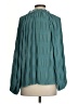 Glam Teal Long Sleeve Blouse Size S - photo 2