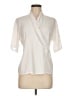 Marlis 100% Polyester Ivory Short Sleeve Blouse Size 6 - photo 1