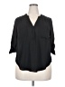 Unbranded Black 3/4 Sleeve Blouse Size XXL (estimated) - photo 1