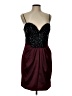 Mignon Stars Burgundy Cocktail Dress Size 10 (estimated) - photo 1