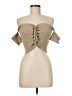 Emory Park Tan Short Sleeve Top Size M - photo 1