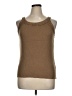 MULTIPLES 100% Cotton Brown Sleeveless Top Size XL - photo 1