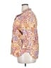 Chico's Animal Print Orange 3/4 Sleeve Button-Down Shirt Size XXL (4) - photo 5