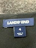 Lands' End Solid Black Cocktail Dress Size 4 - photo 7