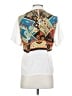 Petite Sophisticate 100% Polyester Color Block White Short Sleeve Blouse Size 4 Petite - photo 2