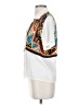 Petite Sophisticate 100% Polyester Color Block White Short Sleeve Blouse Size 4 Petite - photo 5