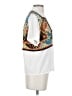 Petite Sophisticate 100% Polyester Color Block White Short Sleeve Blouse Size 4 Petite - photo 4