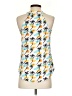Cooper & Ella 100% Polyester Yellow Sleeveless Blouse Size XS (0) - photo 2