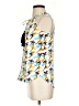 Cooper & Ella 100% Polyester Yellow Sleeveless Blouse Size XS (0) - photo 5