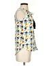 Cooper & Ella 100% Polyester Yellow Sleeveless Blouse Size XS (0) - photo 4
