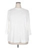 Torrid 100% Rayon White 3/4 Sleeve Blouse Size 2X Plus (2) - photo 1