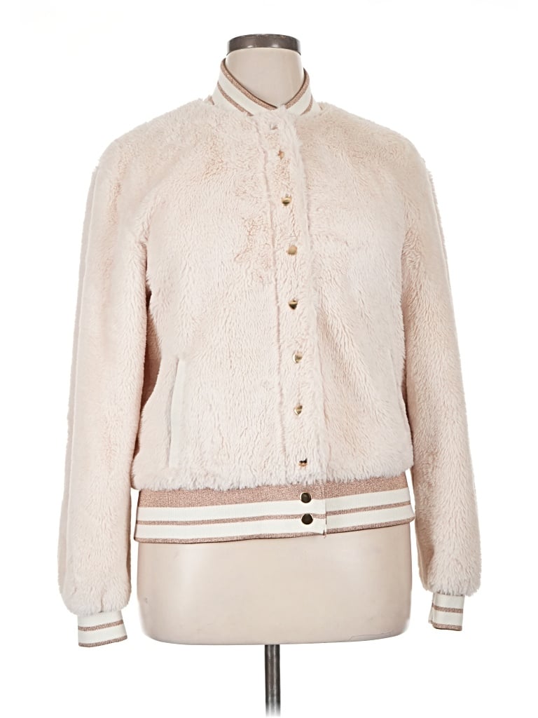Pre-owned Beach Riot Jacket In Ivory