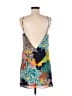 Narcisa Lang 100% Polyester Tropical Gray Cocktail Dress Size S - photo 2