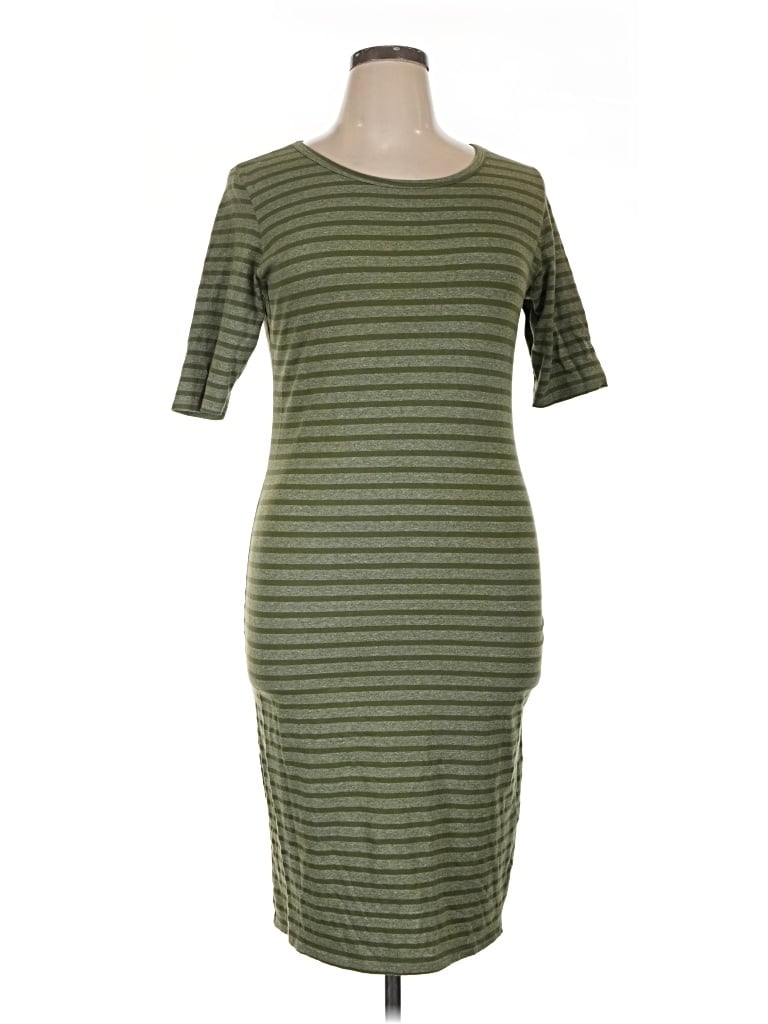 Pre-owned Lularoe Casual Dress In Green